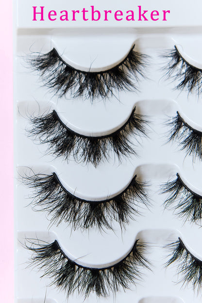 So Pink Beauty Mink Eyelashes 5 Pairs