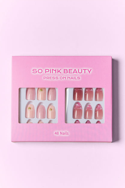 So Pink Beauty Press On Nails 2 Packs