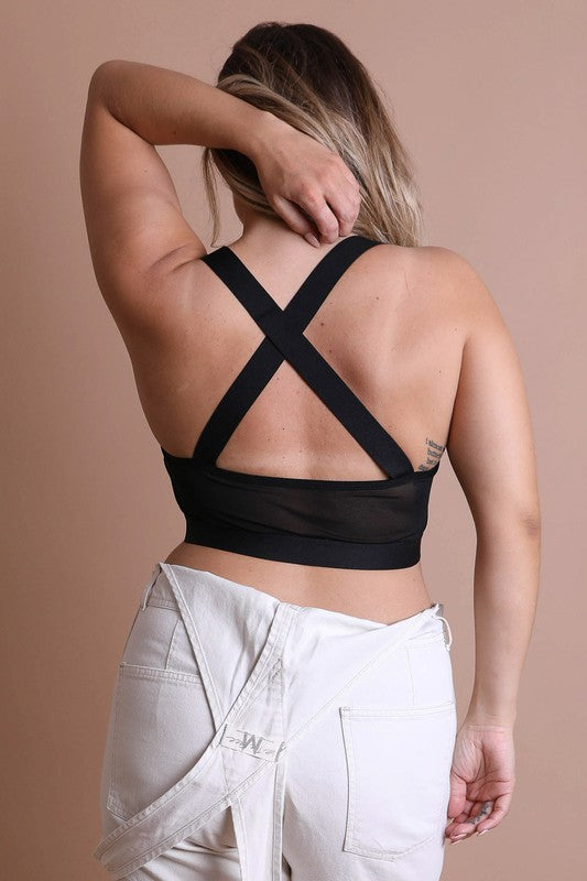 Criss Cross Front Plus Bralette