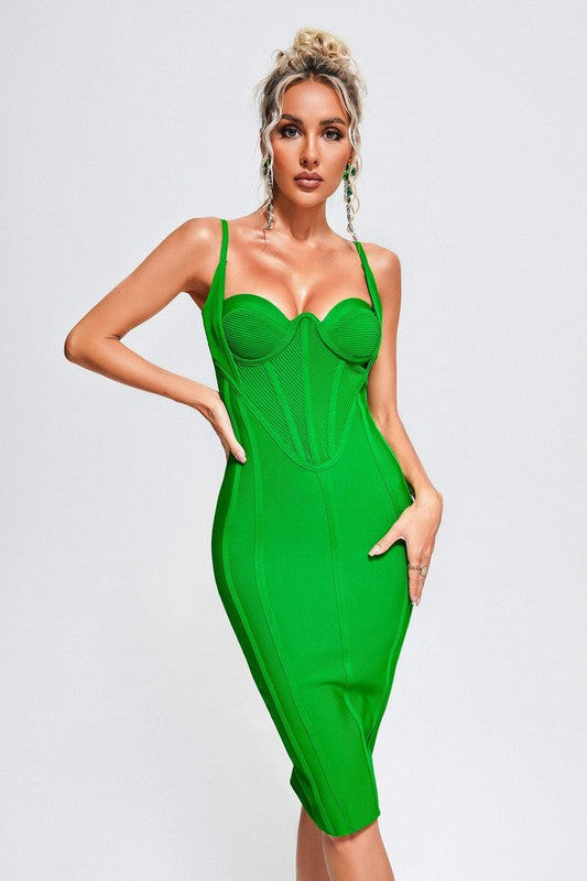 Sculpted Elegance Corset Bandage Bodycon Dress