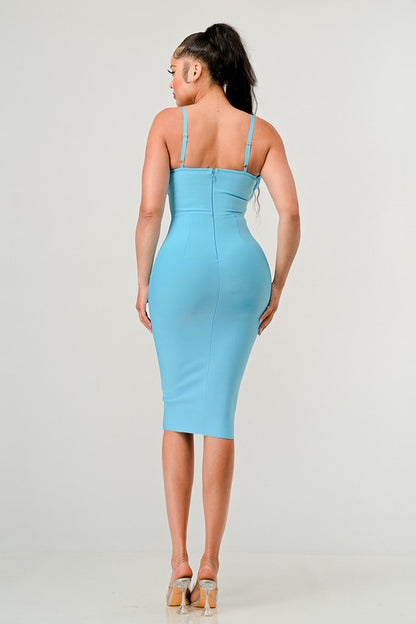 Sculpted Elegance Corset Bandage Bodycon Dress