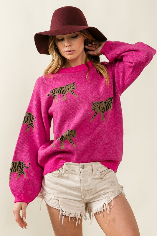 Tiger Pattern Sweater