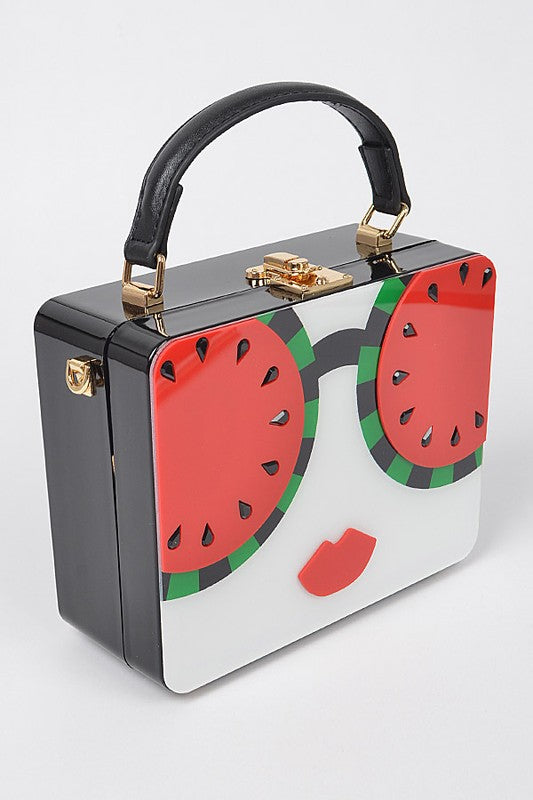 Watermelon Glasses Lady Box Clutch