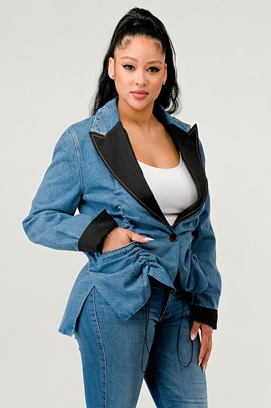 Athina Cute Denim Blazer