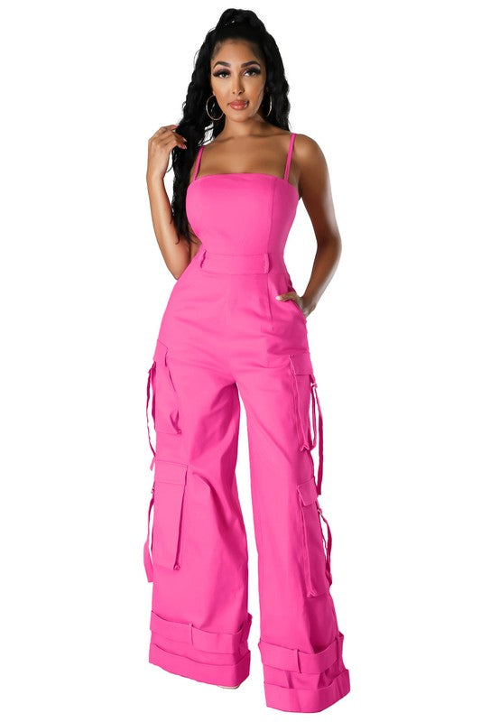 Versa Style Cargo Jumpsuit