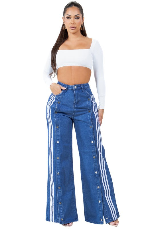 WOMEN FASHION CASUAL STYLE DENIM PANTS