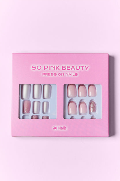 So Pink Beauty Press On Nails 2 Packs