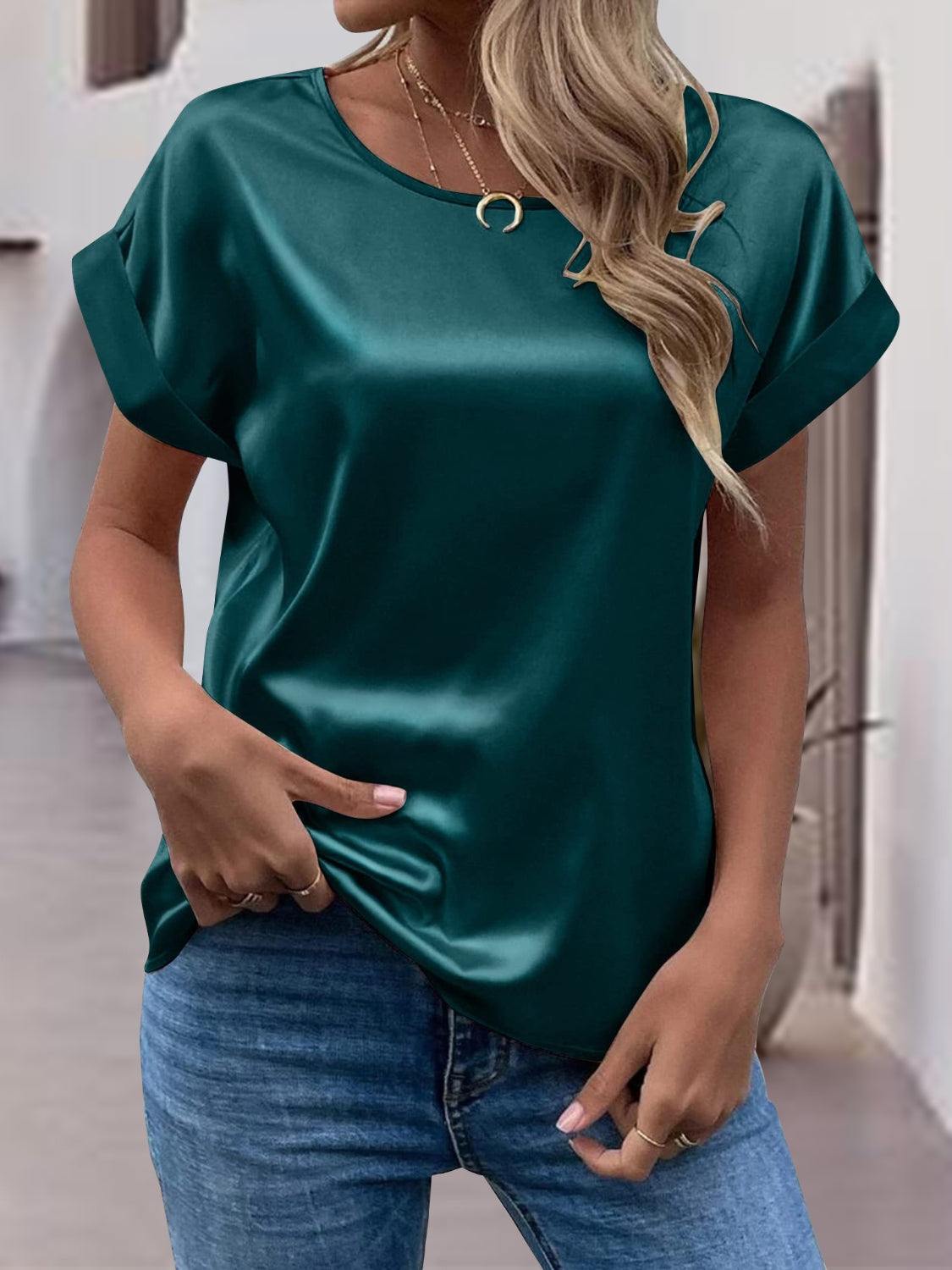 Round Neck Short Sleeve T-Shirt