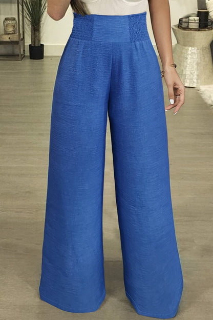 Plus Size High Waist Wide Leg Pants