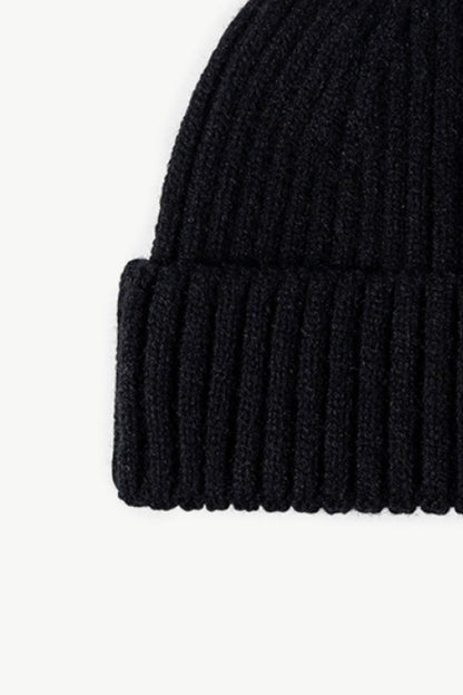 Rib-Knit Cuff Beanie