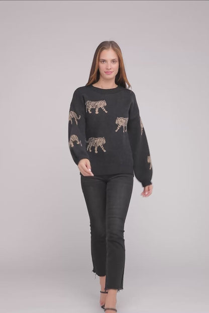 Tiger Pattern Sweater